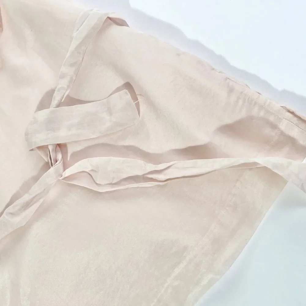 J. Crew blush ruffle tunic